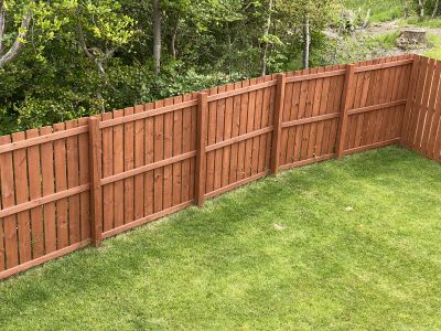 Completed Wooden Fence